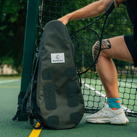 Cancha Tennis Racket Bag - Water-resistant Tennis Racket Backpack - 6 racket Capacity - Best Tennis Racquet Bag - Cancha Bags hidden